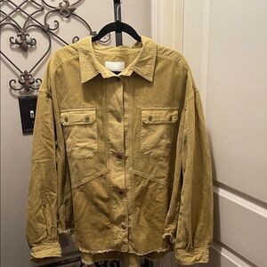 Thread & Supply Mustard Corduroy Utility Jacket XL NWOT